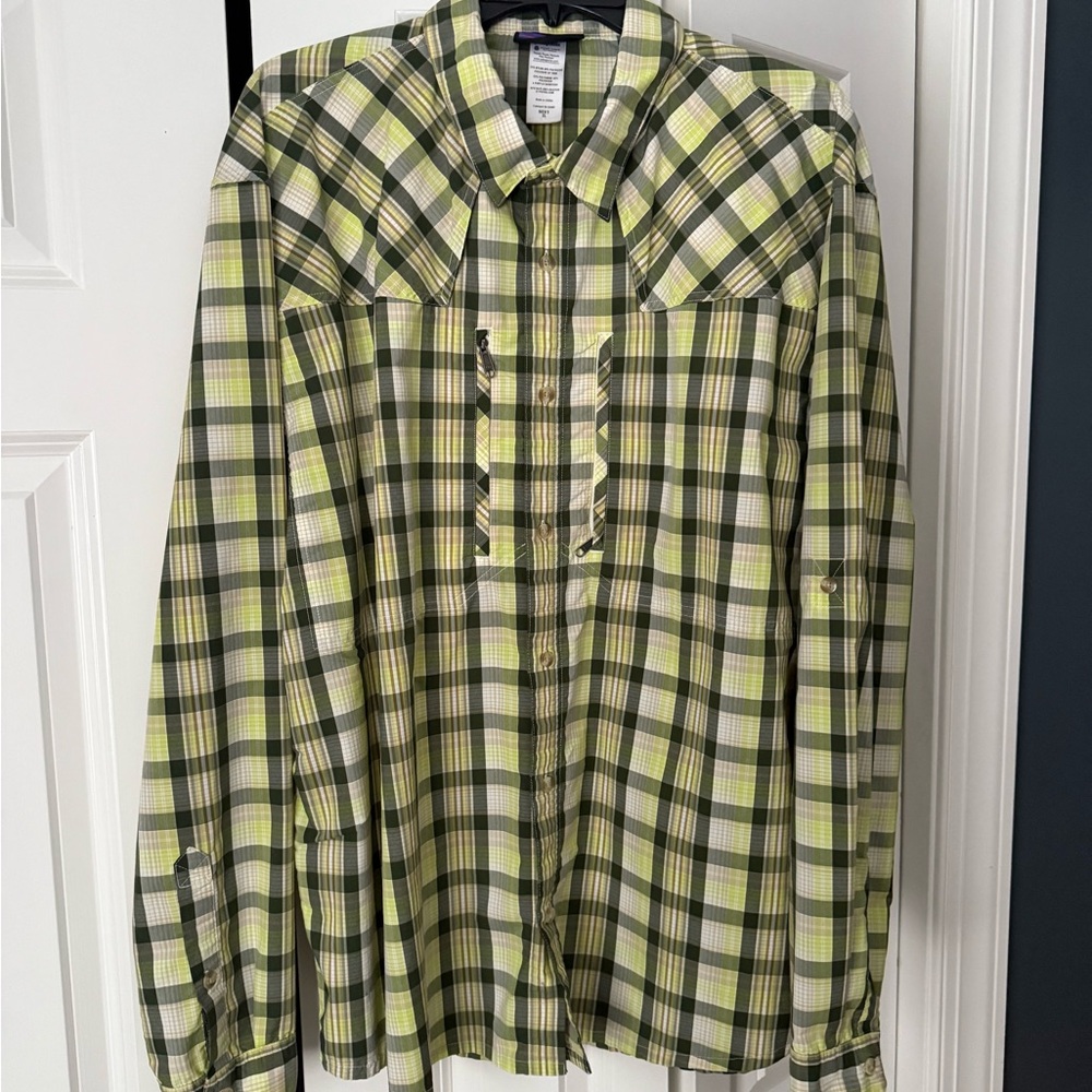 Men Patagonia Fly Fishing Long Sleeve Shirt, XL